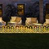 Lighted Christmas Fence 2X Picket Fence Garden Border Waterproof Lighting Fence Decoration For Patio
