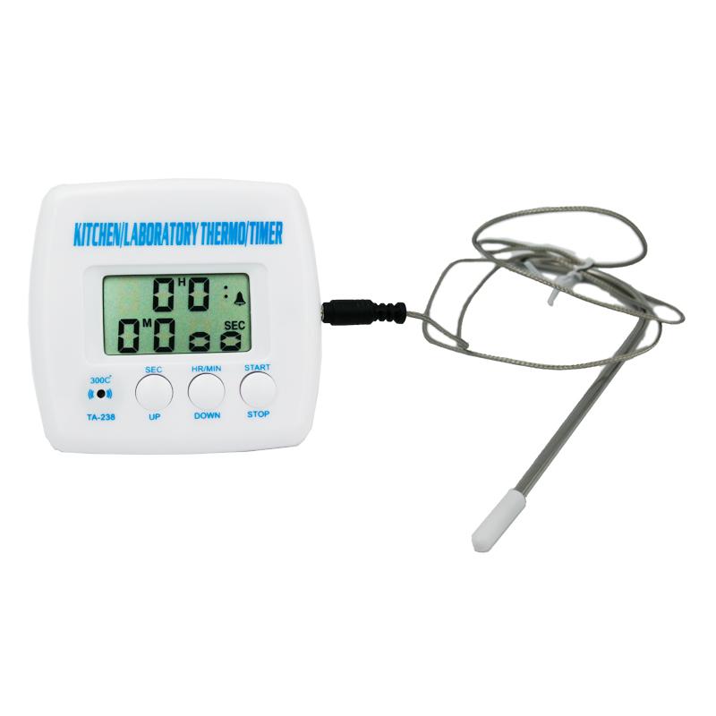 TA238 Voedsel BBQ Thermometer Elektronische Thermometer Keuken Laboratorium Temperatuurmeter Huishoudelijke Kookwekker met Sonde