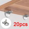 20 τεμ. Στηρίγματα Ραφιού Πείροι Καρφάκια Βύσματα 5mm Σχήματος L Διαχωριστής Ντουλαπιού Σταθερός Ξύλινος Γυάλινος Πίνακας Στρώσης Έπιπλα Βάση Στήριξης