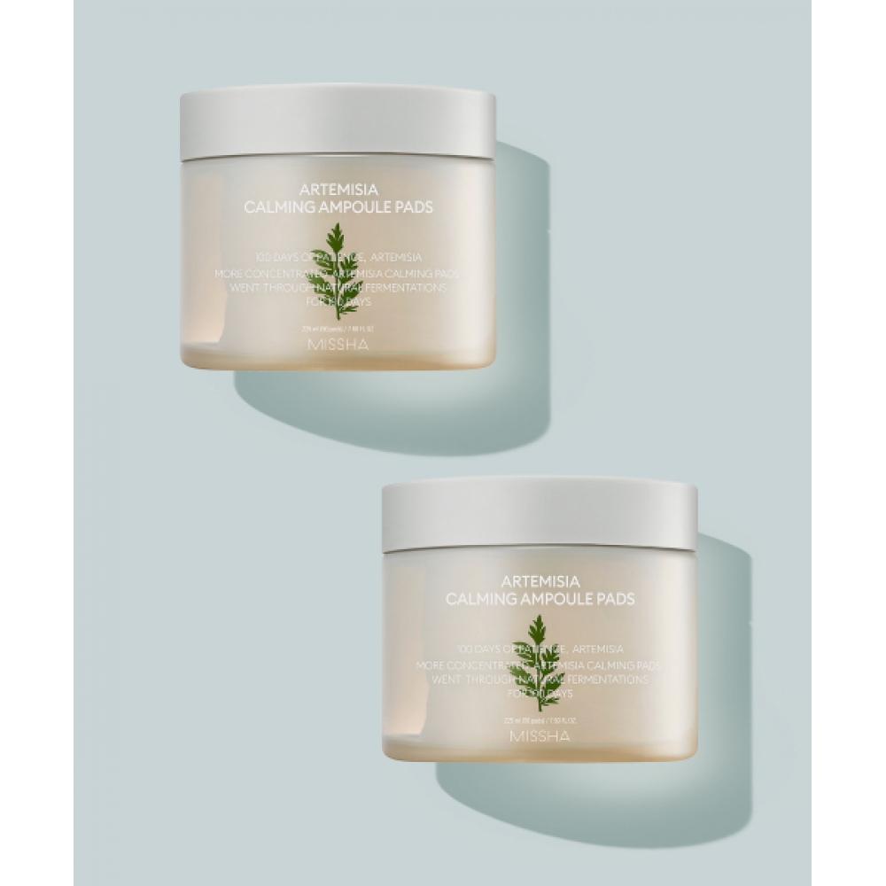 

Missha [2 Pieces] Artemisia SoothIng Ampoule Pad 50 Sheets 100 Sheets In Total FREE