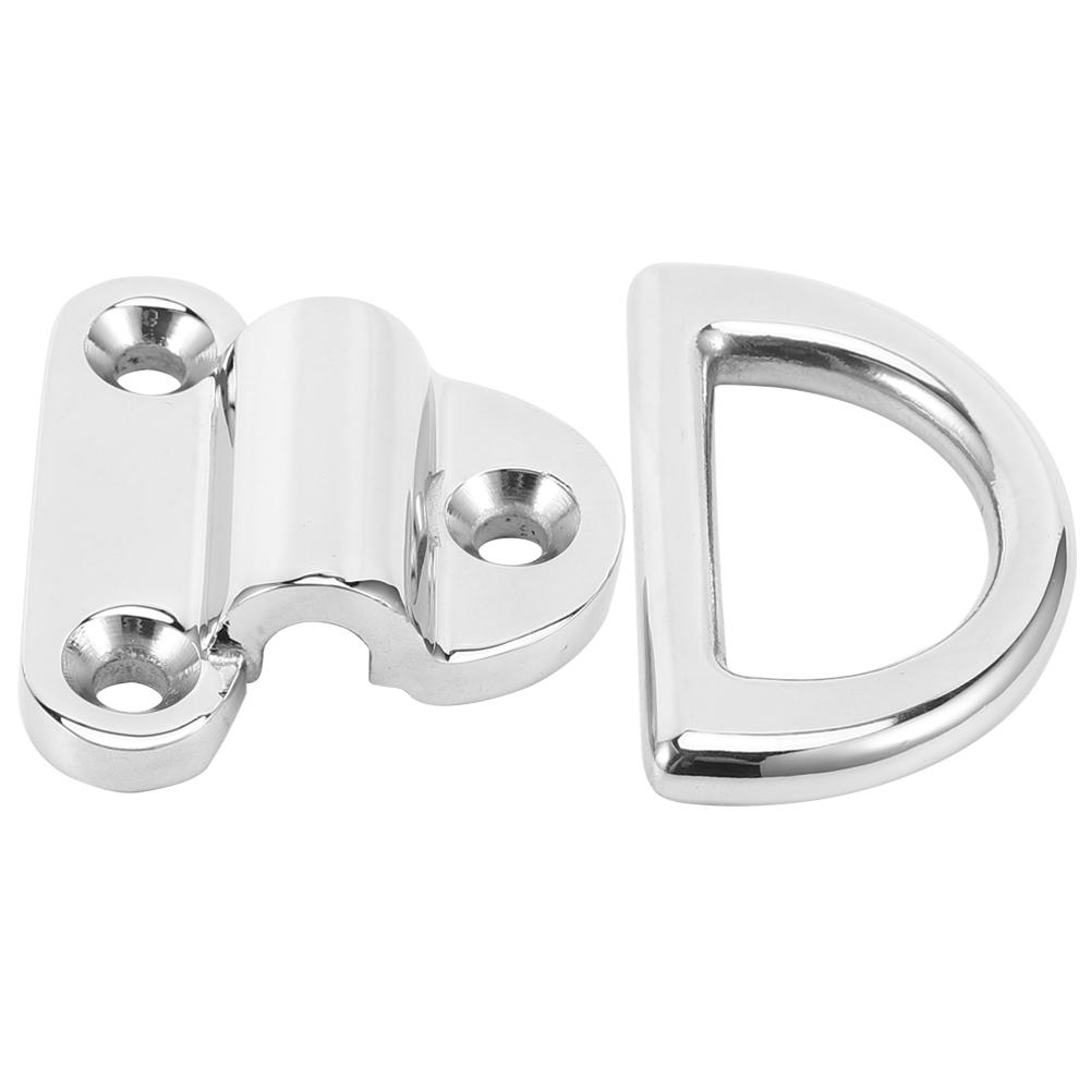 4PCS ZWS3217‑8 8mm 316 Stainless Steel D Ring Buckle Excellent Performance Yacht Accessory