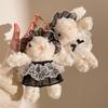 Plush Princess Dress Rabbit Keychain: Cute Cartoon Doll Bag Charm