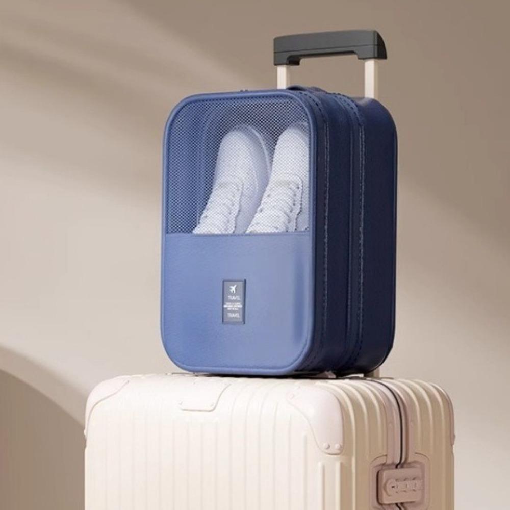 Polyester Travel Storage Box 3 Layers Shoe Sorting Pouch Suitcases Duffle Tote Bag  for Men Ladies