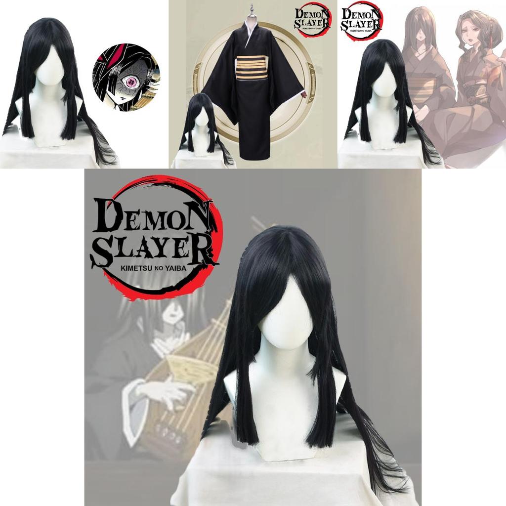 Demon Slayer Cosplay Wig For Nezuko High-quality Long Black Hair