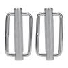 2Pcs Slide Buckle 316 Stainless Steel Rectangle   Knurled Roller Belt Buckles