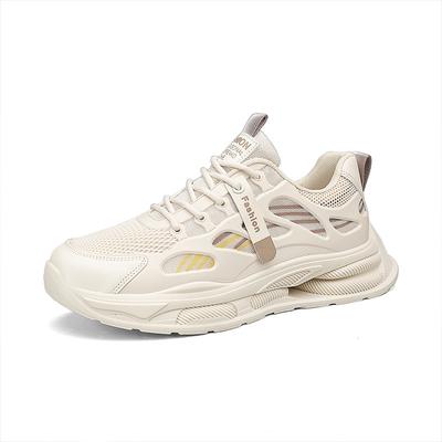 Men's Shoes New Summer Youth Mesh Breathable Sports Shoes Casual Running Versatile Height Increasing Dad Trendy Shoes