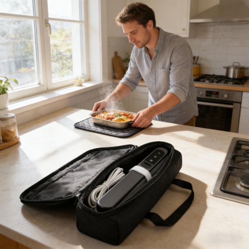 Waterproof Heat-Resistant Insulated Serving Tray Carrying Bag Waterproof Food Warmer Mat Storage Case with Handle