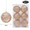 6CM 1Box Christmas Ball Christmas Decoration Xmas Tree Pendent Ornaments Home Decor Navidad New Year 2025 Party Supplies