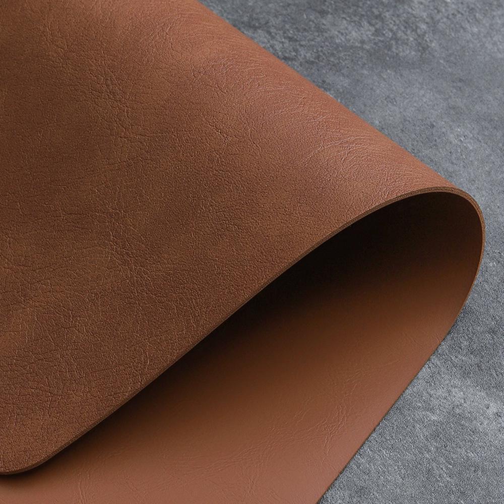 Waterproof Double Layer Cowhide Square Leather Placemat