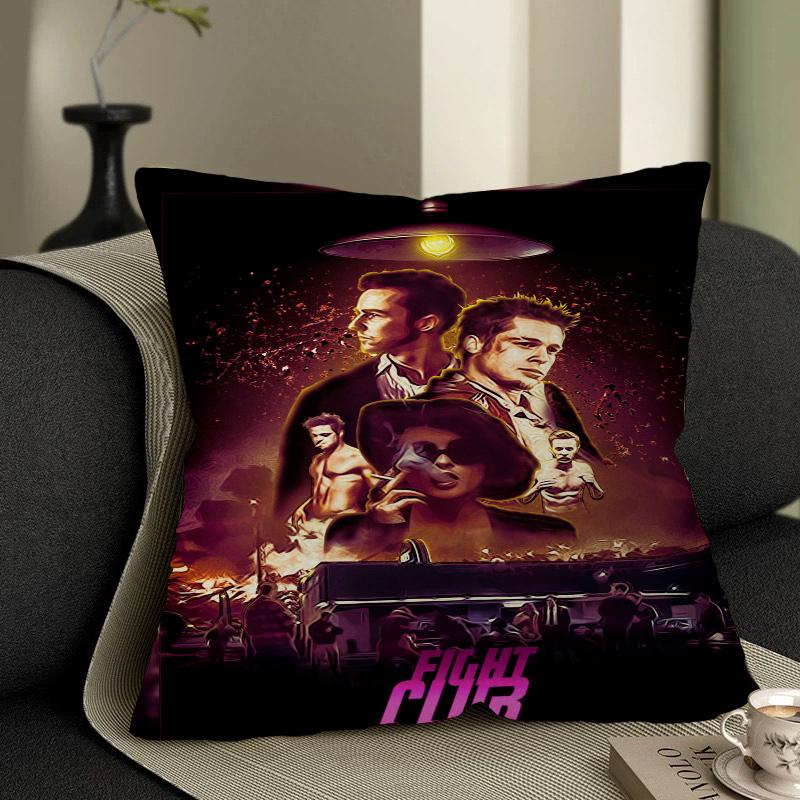 Movie Fight Club Cushion Cover Pillowcase Upholstery Sofa Throw Pillow Home Decor Pillowcas