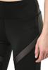 Body Smith Solid Black Mesh Workout Tights