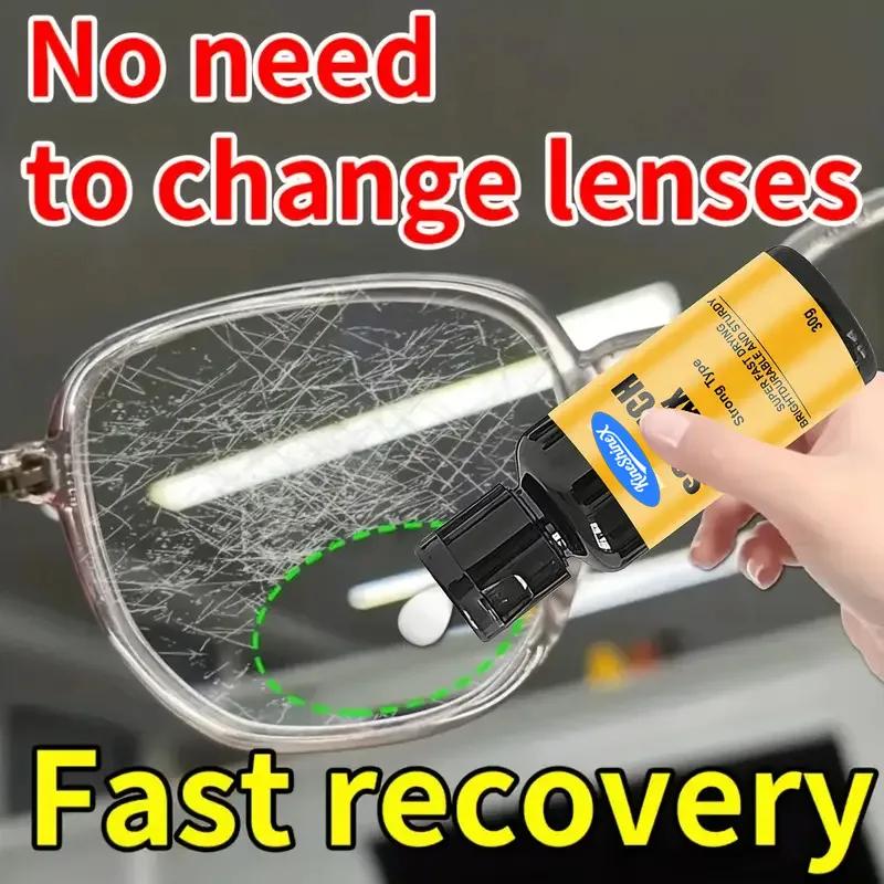 19QC Glasses Restoration Resin: Repair Cream for Repairing Glasses Scratches, Yellowing and Wear, Lens Repair, Automotive xin