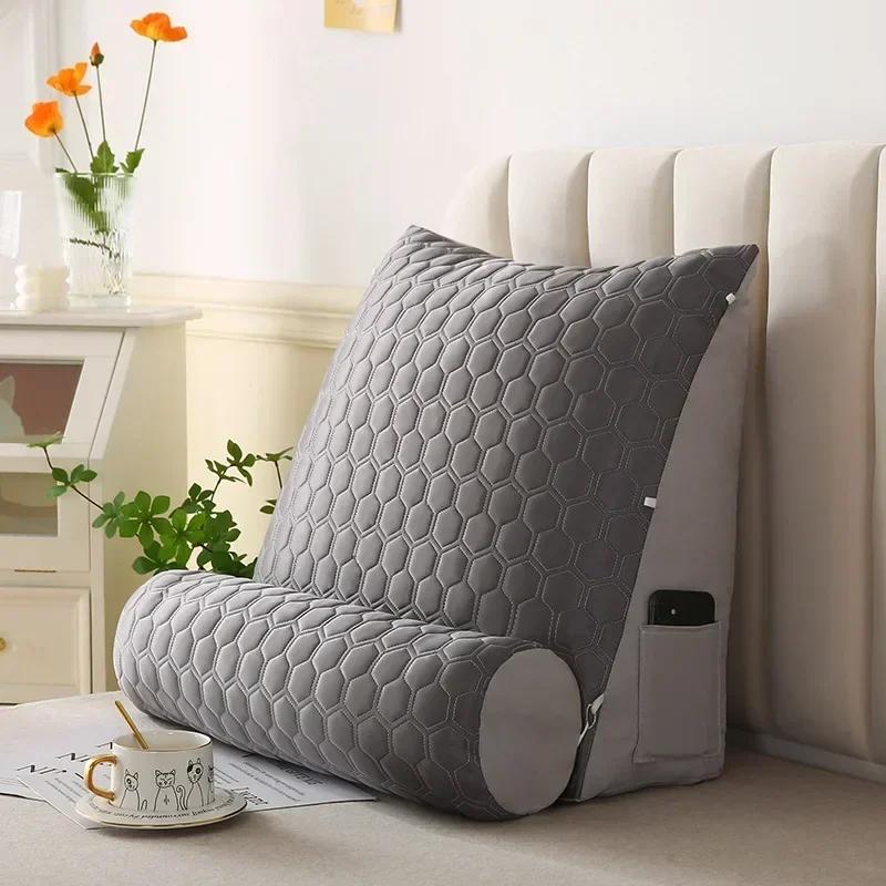 New Bedside Triangular Cushion, Large Backrest, Cool Latex, Tatami Backrest On Bed