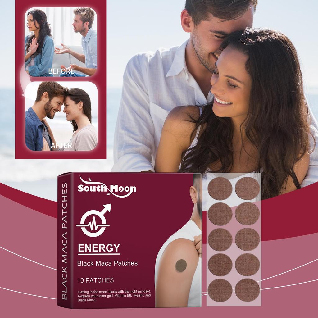 South Moon Kräuter-Energiepflaster Männliches Energie-Nahrungsergänzungspflaster Energetisierende Leistung Kräuterpflaster