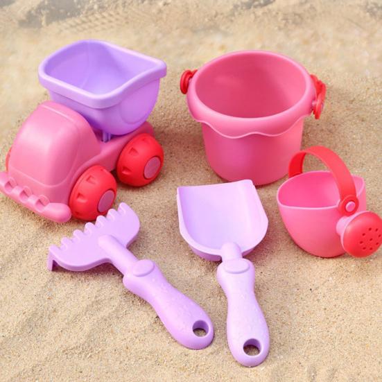 

5 шт. / Комплект Инструменты для копания песка с маленькими автомобильными граблями Зрительно-моторная координация Интерактивные практические способности Детские игрушки из песка с ведром Наружные принадлежности
