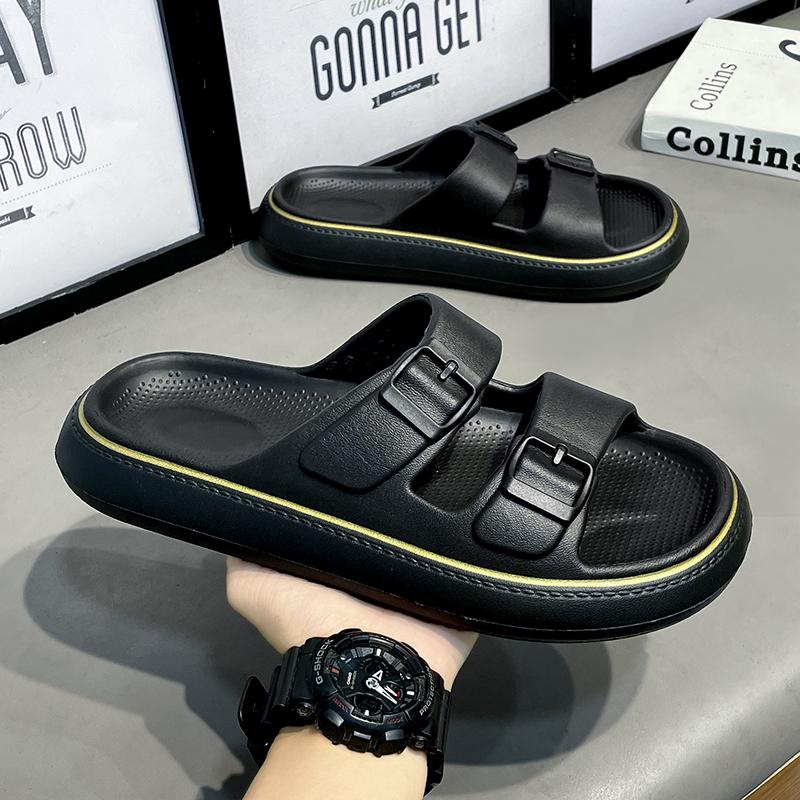 Fashion New Fashion Men's Slippers Summer EVA Soft Beach Sandals Non-slip Fashion Designer Walk Flip-flops Bathroom