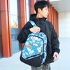 Middle School Schoolbag Geometric Printed Large Capacity Girls Boys Backpack