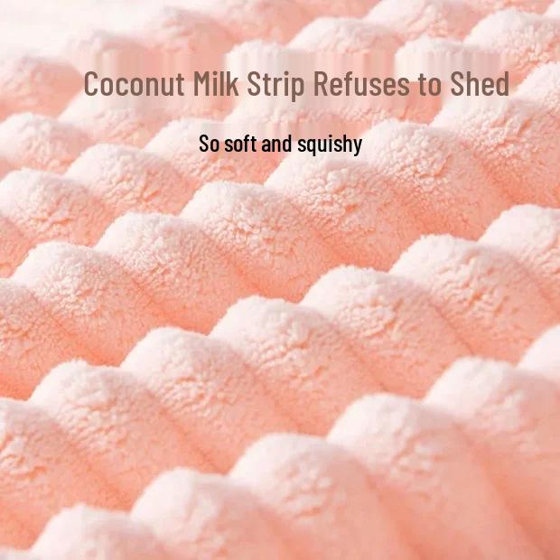 Newcomers: Get 2! Quick-Drying Coral Fleece Towels for Face Wash & Bath - Absorbent for Adults & Students