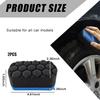 2 PCS Tire Waxing Applicator Pad, Easy Grip Hex Logic Tire Shine Dressing Applicator Sponge, Universal Automotive Tire Polishing Sponge Pads,