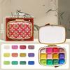 12 Color Dynasty Series Pearlescent Mini Watercolor Pigment Portable Set High Value Art Painting Graffiti Solid Water Color