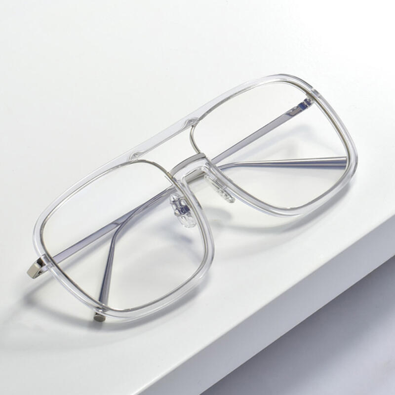 Neo Retro 39501R Overfit Two-Bridge Horn-Rimmed Glasses C2 Transparent C2 transparent