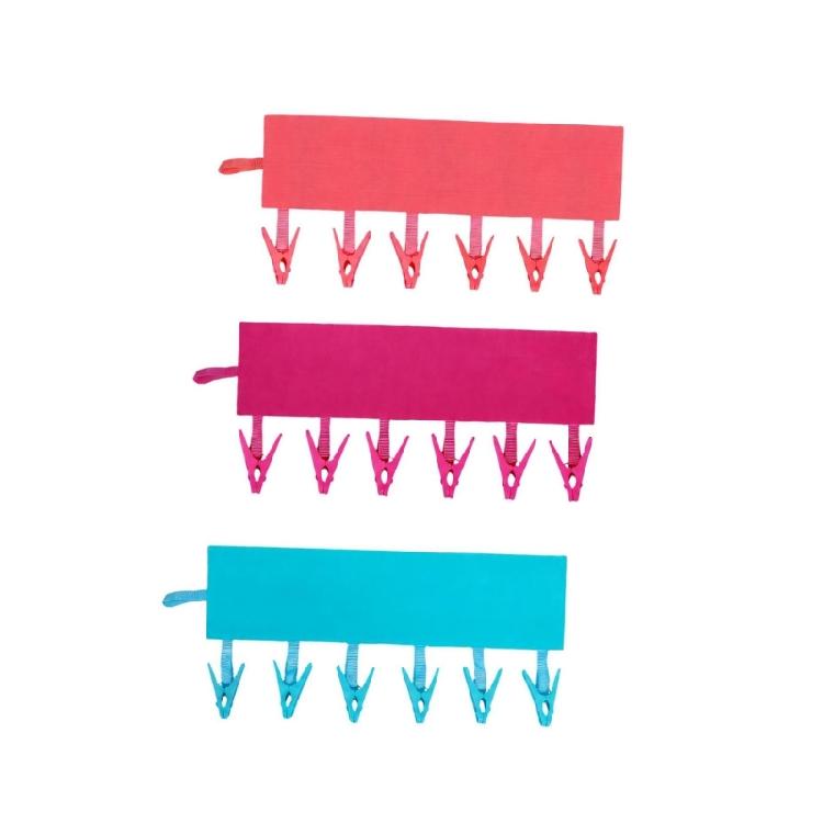 Travel Laundry Hanger Set for Underwear and Towels, 3 Pack Clothes Hangers for Small Space Bathroom Drying Use