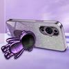 For Huawei nova 11 Pro/nova 11 Ultra Case Electroplating Phone Cover Astronaut Kickstand
