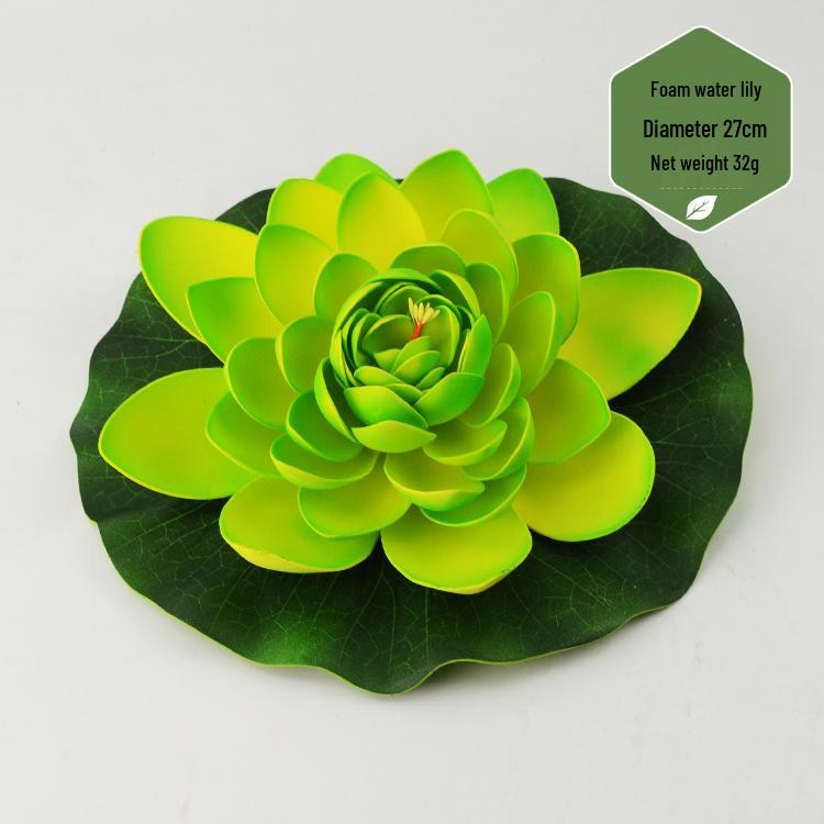 Artificial Lotus Leaf & Lotus Flower Pond Decorations for Fish Tanks & Living Rooms