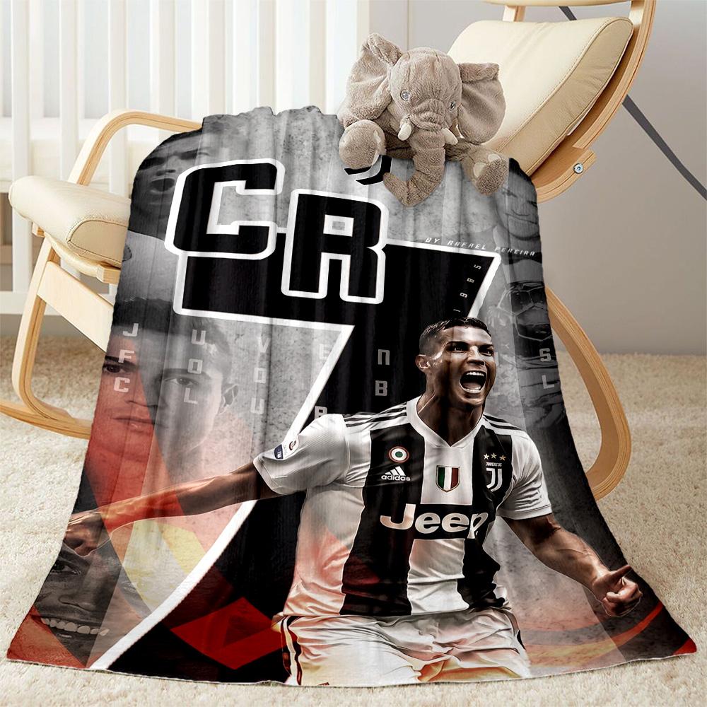 Ronaldo Legacy Continues Blanket Durable Comfort Suitable for Sofa Seaside Picnics All-Season Use Modern Style