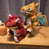 Interaktivní dinosauří loutka na ruku Interaktivní plyšová hračka s pohyblivou tlamou Vzdělávací rekvizita pro vyprávění příběhů pro děti