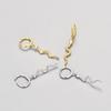 Minimalist Snake Hoop Earrings For Women Chic Cool Tone Fashionable Elegant Personalized Jewelry Accessories