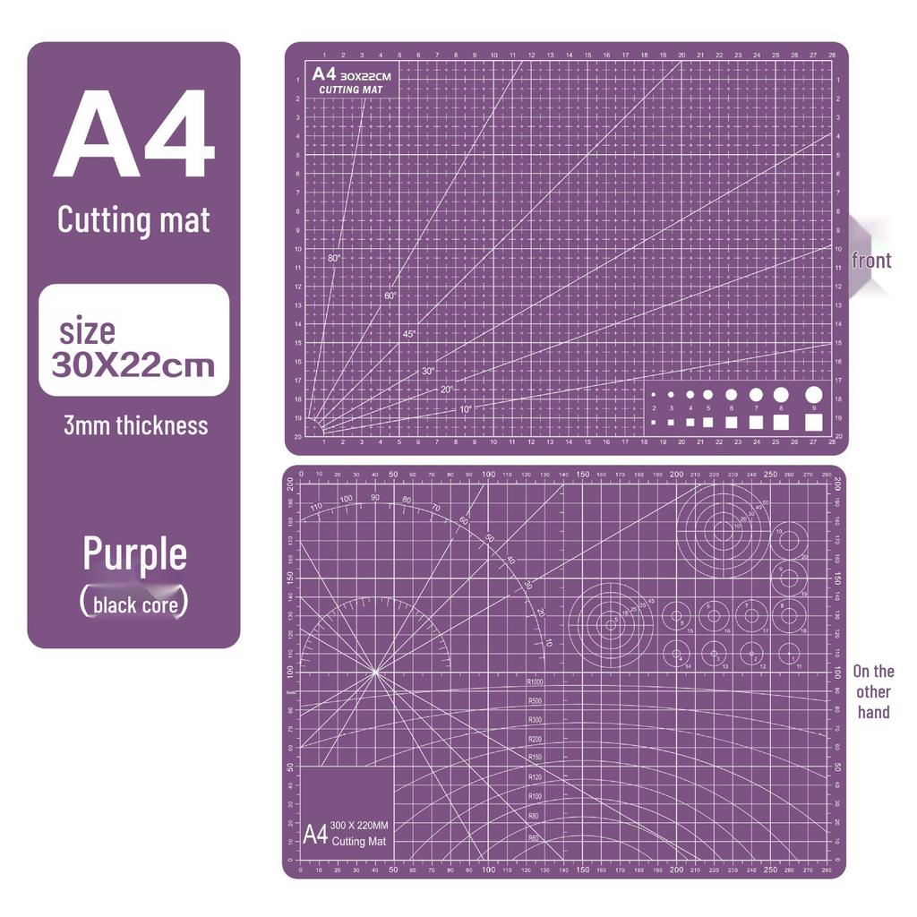 A4 3mm Thick Cutting Mat - Durable Handmade Desktop Pad for Paper Cutting & Writing