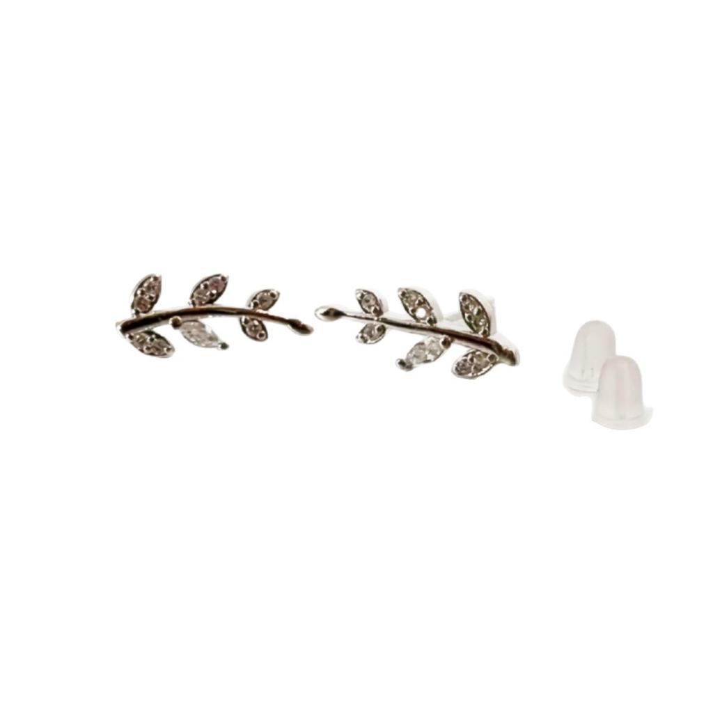 2024 Trendy High-End Leaf Stud Earrings for Women - Elegant Light Luxury Design