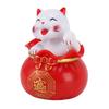 Solar Powered Lucky Cat Lucky Wealth Welcoming Cat Car Decor Desktop Cash Register Opening