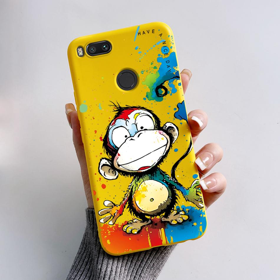 For Xiaomi Mi A1 Case Xiaomi Mi 5x Cute Bear Cartoon Frog Soft Silicone TPU Phone Back Cover Bumper For Xiaomi MiA1 Mi5X Fundas