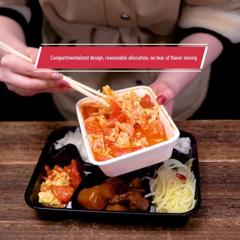 Yunkha 5-Compartment Disposable Meal Boxes