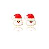 Christmas Santa Snowflake Earrings Cane Candy Bells Elk Earrings Christmas Hat Earrings