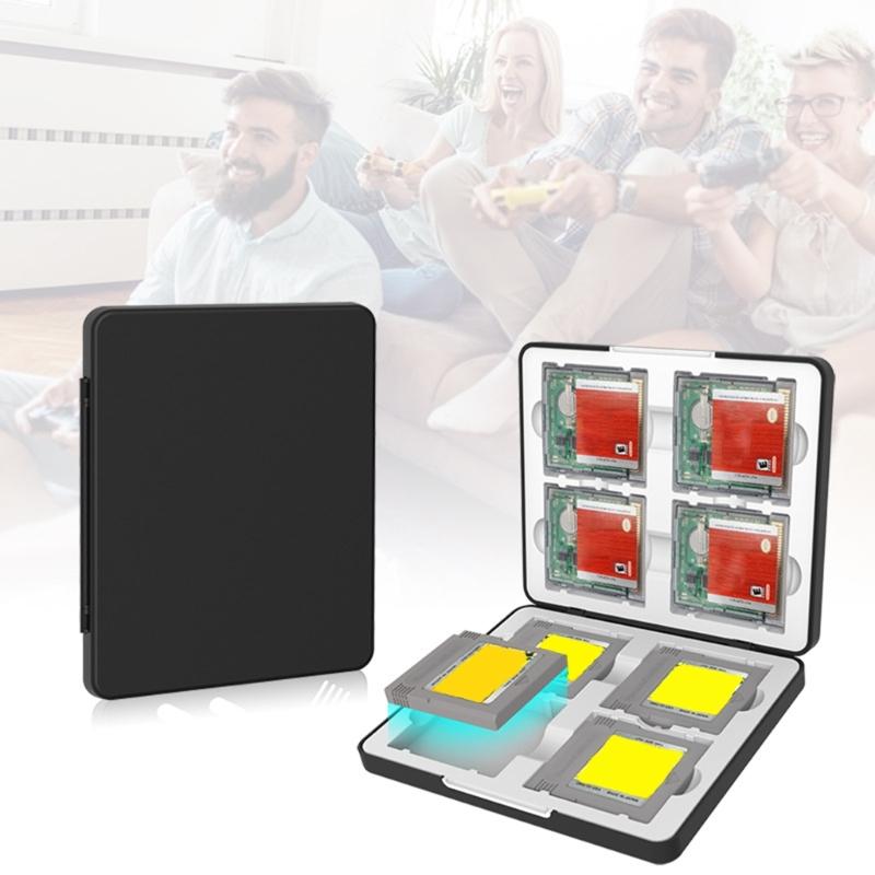 Protective Storage Case for 8 Game Cartridges Offering Water Resistant Shock Proof Dust Moisture Protective and Magnetic Seal