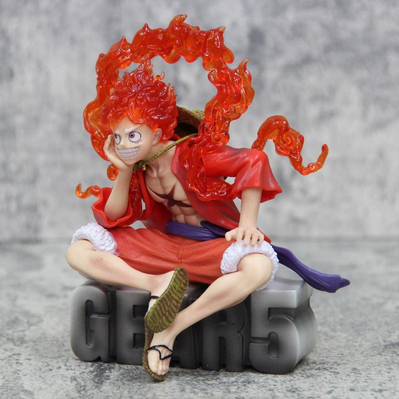 ONE PIECE B-HS Sitting Nika Luffy figure, model chassis, desktop ornament, animation peripheral gifts