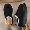 Fashion Winter New Women Cotton Shoes Thick Soles Warm Women Furry Hairy Snow Boots Causal Outdoor Fashion Ladies Plush Shoes Soft Home