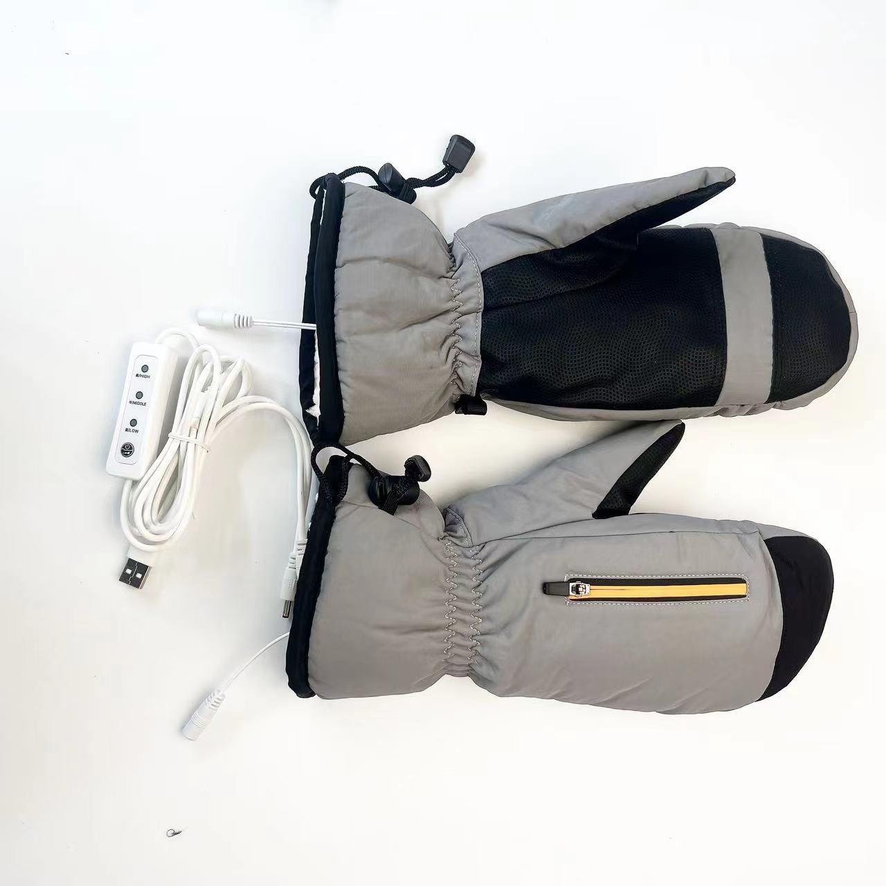 

Электрические лыжные перчатки с подогревом, зимние ветрозащитные, водонепроницаемые, теплые, утолщенные и бархатные, новый стиль