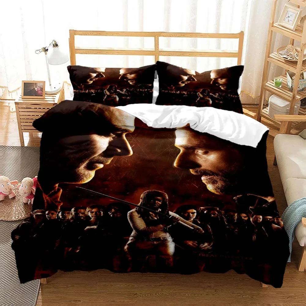 The Walking Dead Bedding Sets Exquisite Bed Supplies Set Horror Tv Anime Bed Comforter Set Bedding Set Birthday Gift