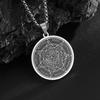 Wind Schmuck Sieben Erzengel Amulett Retro Siebenzackiger Stern Charakter Anhänger Halskette