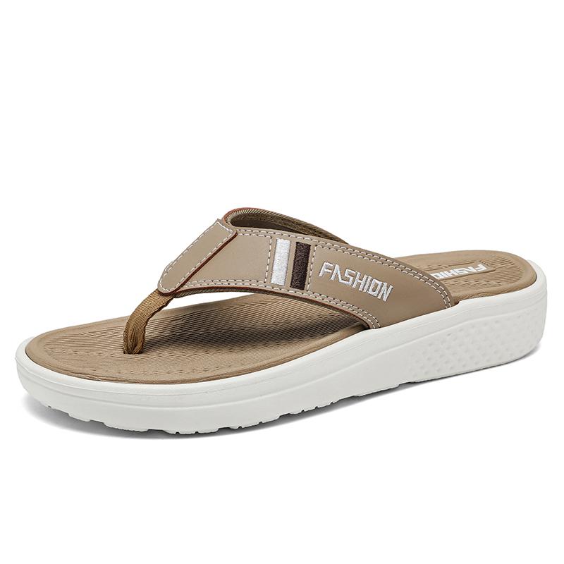 

2026 New Men S Lightweight And Simple Sandals Fashiable Soft Soled Flip Flops Suitable For Outdoor Wear Men S Slippers 40 хаки