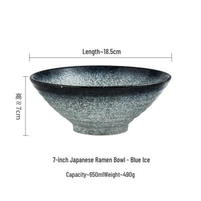ZISIZ 7-inch Japanese Ceramic Ramen Bowl