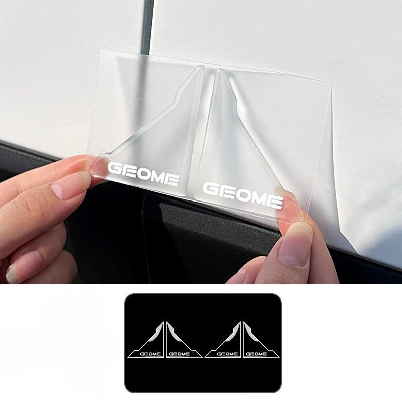Pour Geely EX2 Star Wish Geome Poignée de Cuillère de Porte de Voiture Autocollant Anti-Rayures Bande Anti-Collision de Porte de Voiture Film Protecteur