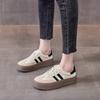 Leather women's spring new women's platform sports board shoes women's retro casual women's shoes