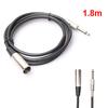 XLR 3-Pin Męski na 1/4in Mono Wtyk Ekranowany Mikrofon Mic Audio Przewód Kabel