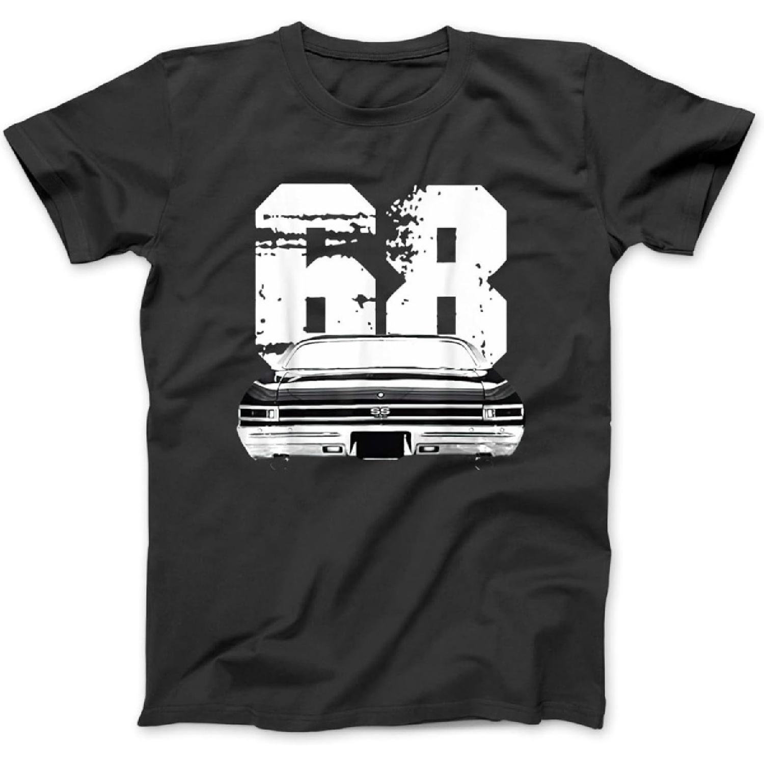 1968 68 Chevelle SS Trending Chevys Muscle Car T-Shirt, Sweatshirt, Hoodie for Men Women Kids Made in Canada Black XXXXXL разноцветный