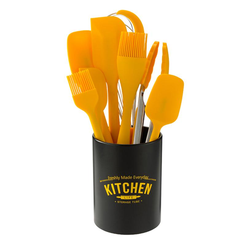 Food Grade Egg Beater Baking Utensils Set Dough Scraper 8Pcs Silicone Cream Scraper
